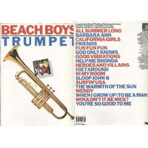  Beach Boys Trumpet songbook Jack Long Books