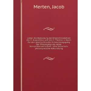    eine historisch philosophische Abhundlung Jacob Merten Books
