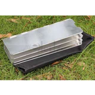 Foldable Camping Stove Windshield Cookout Windbreak  