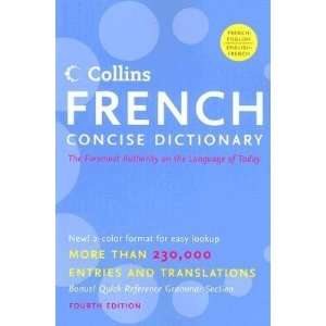  Collins French Concise Dictionary [COLLINS FRENCH CONCISE DICT 