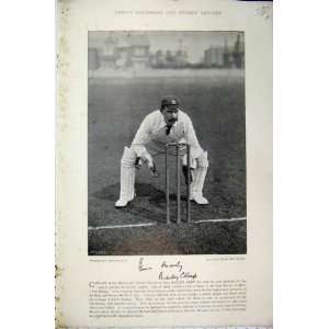  1895 Cricket Manley Kemp Bishop Turner Australia Print 