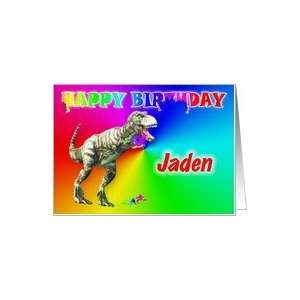  Jaden, T rex Birthday Card eater Card Health & Personal 