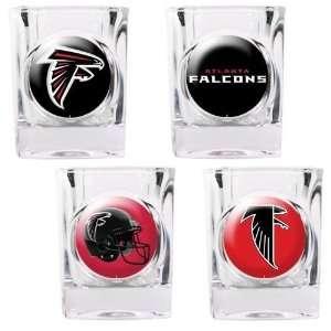  Atlanta Falcons 4pc Square Shot Glass Set Sports 