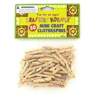  Bulk Buys GR064 50 Pc Mini Clothespins   Pack of 96 Toys & Games