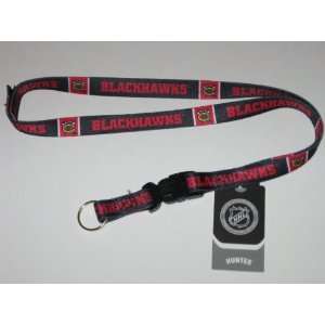   BLACKHAWKS Team Logo 24 LANYARD Velcro Key Chain