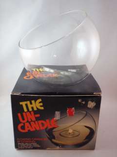 The Un Candle Floating Candle Set Corning Pyrex Glass Fireball Oil 