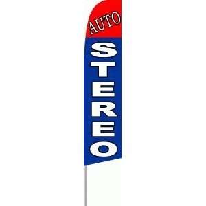  AUTO STEREO X Large Swooper Feather Flag 