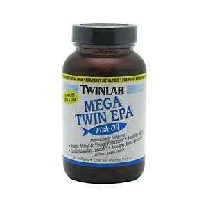  TwinLab/Mega Twin/EPA Fish Oil 1200mg/60 softgels Health 