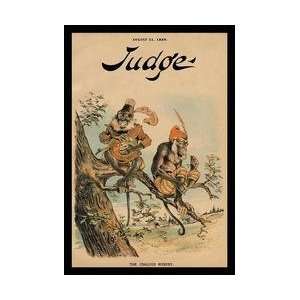  Judge Magazine The Jealous Monkey 12x18 Giclee on canvas 