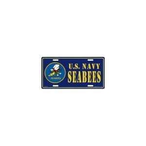  US Navy Seabees License Plate Automotive