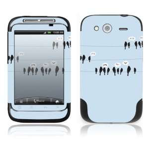    HTC WildFire S Decal Skin Sticker  Birds Tweeting 