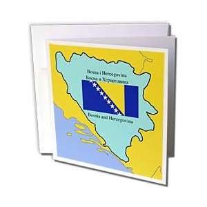  777images Flags and Maps   Map and Flag of Bosnia and 