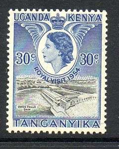 Kenya Uganda 1954 Royal visit MNH mint stamp  