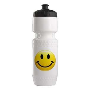    Trek Water Bottle White Blk Smiley Face HD 