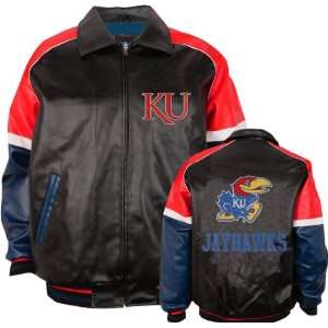    Kansas Jayhawks Varsity Faux Leather Jacket
