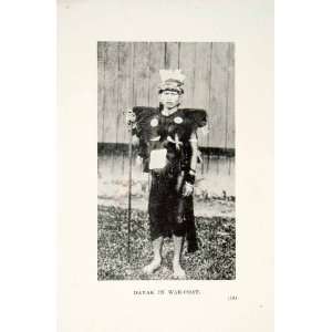 Sarawak Dayak Man War Coat Headhunter Animist Borneo Indonesian Tribe 