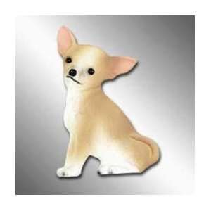  Chihuahua White/tan Best Friends Magnet   Single piece 