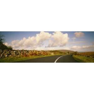  Two Lane Highway on a Landscape, R480, the Burren, County 