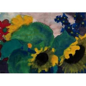   canvas   Emil Nolde   24 x 18 inches   Sunflowers 3