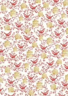 Cavallini Bird & Cage Wrapping Paper  