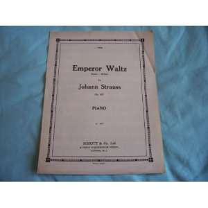    Emporer Waltz for piano (Sheet Music) Johann Strauss Books