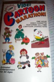 CARTOON MARATHON OF VINTAGE CARTOONS VHS VIDEO  