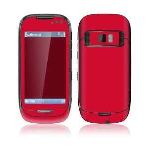Nokia C7 Skin Decal Sticker   Simply Red