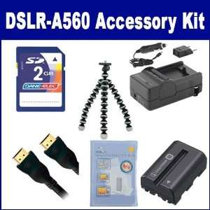  Sony Alpha DSLR A560 Digital Camera Accessory Kit includes 