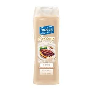  Suave Body Wash, Cocoa Butter, 12 ounce bottle (Pack of 6 