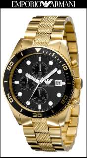 Authentic Emporio Armani Men 43mm Chronograph Bracelet Watch AR5857 $ 