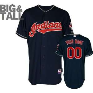  Cleveland Indians Majestic Big & Tall  Personalized With 