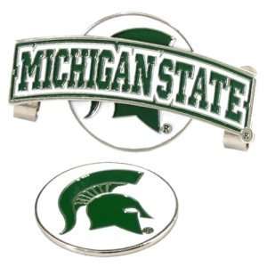   State Spartans NCAA Hat Clip w/ Golf Ball Marker