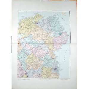    STANFORD MAP 1904 NORTH EAST IRELAND DUNDALK DUBLIN