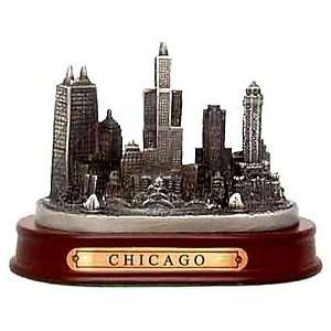  Chicago Pewter Monument 3, Chicago Souvenirs, Chicago 