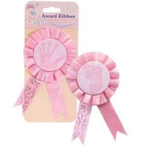  Its a Girl Pink Baby Shower Award Favor Ribbon Hand 