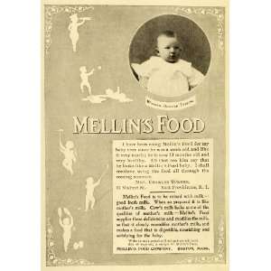  1898 Ad Mellins Baby Food Warren Howard Turner Infant Boy 
