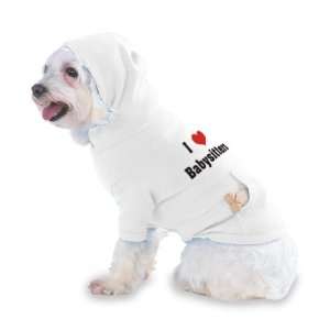 Love/Heart Babysitters Hooded (Hoody) T Shirt with pocket for your 