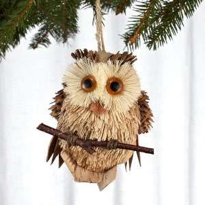   Natural Owl On Perch Ornament by Walpert for Option 2