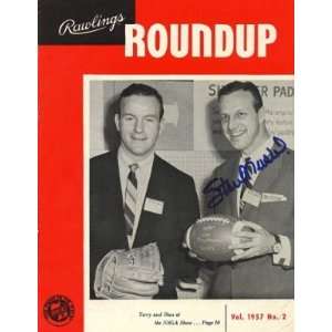   Stan Musial Autographed / Signed ROUNDUP Magazine