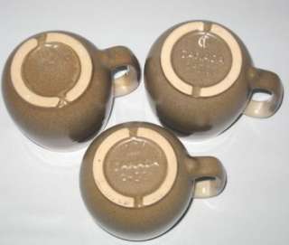Beauce Beauceware Yukon Mugs Cup Canadian Pottery Set 3  