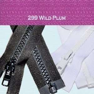  9 Vislon Zipper ~ YKK #5 Molded Plastic ~ Separating 