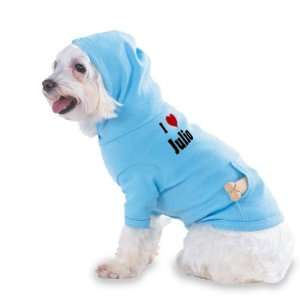  I Love/Heart Julio Hooded (Hoody) T Shirt with pocket for 