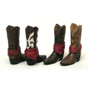  Best Quality  Cowboy Boot, Set/4 Patio, Lawn & Garden