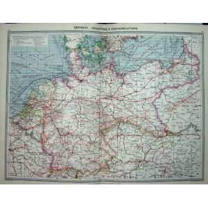  MAP c1880 GERMANY INDUSTRIES COMMUNICATIONS BERLIN