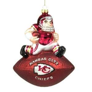  SC Sports Kansas City Chiefs Team Mascot Football Ornament 