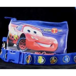    Cars Disney Pixar Blue Lanyard + Wallet Brand New 