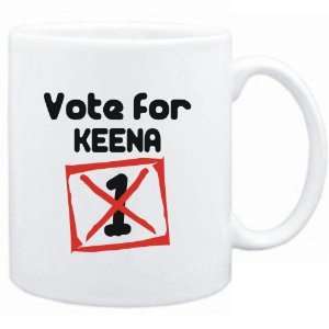  Mug White  Vote for Keena  Female Names Sports 