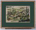 Kady Faulkner (1901 1977) serigraph ~ Evergreen CO 1951  