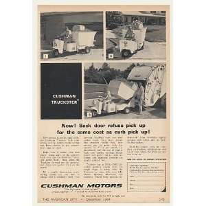  1964 Cushman Truckster Back Door Refuse Pick Up System 