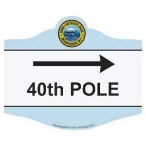  Nantucket 40th Pole Car Magnet Automotive